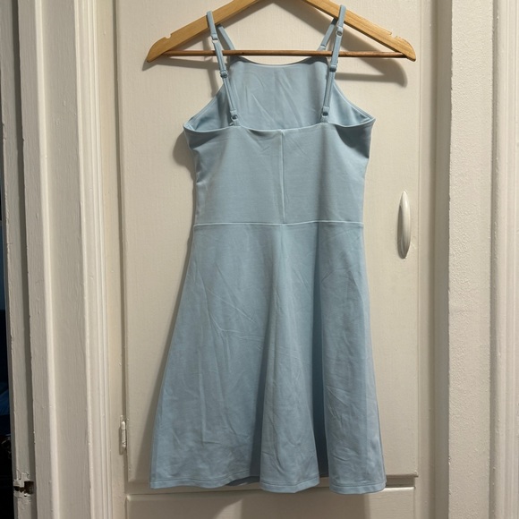 Girlfriend Collective Naomi Mini Dress in Light Sky Blue - Picture 2 of 4